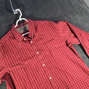 Eddie Bauer Wrinkle Free Relaxed Fit Plaid Button Down‎ Shirt XL